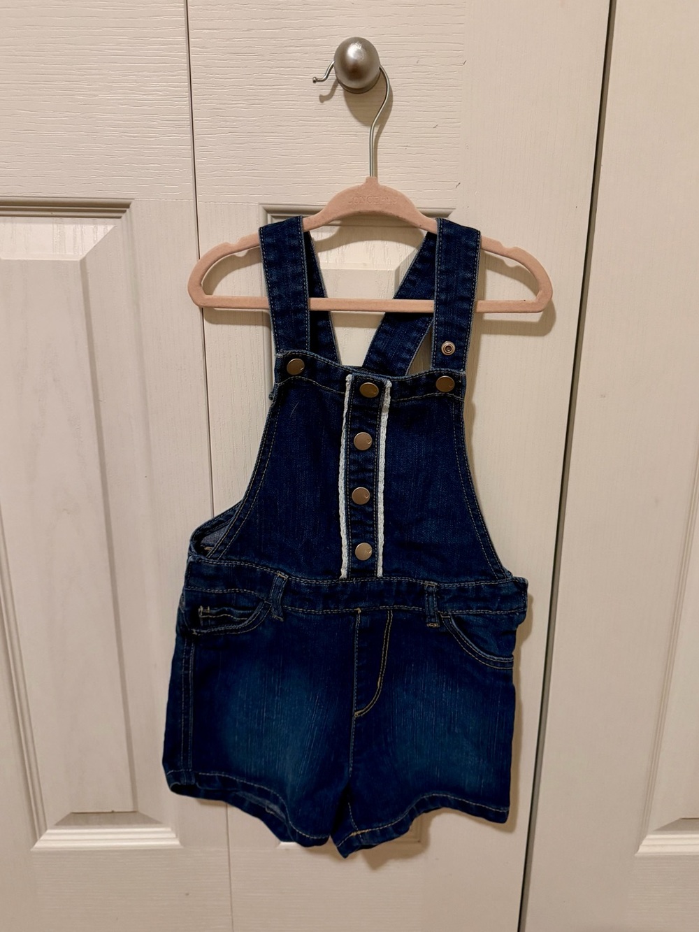 The Children's Place Dark Blue Denim Short Overalls